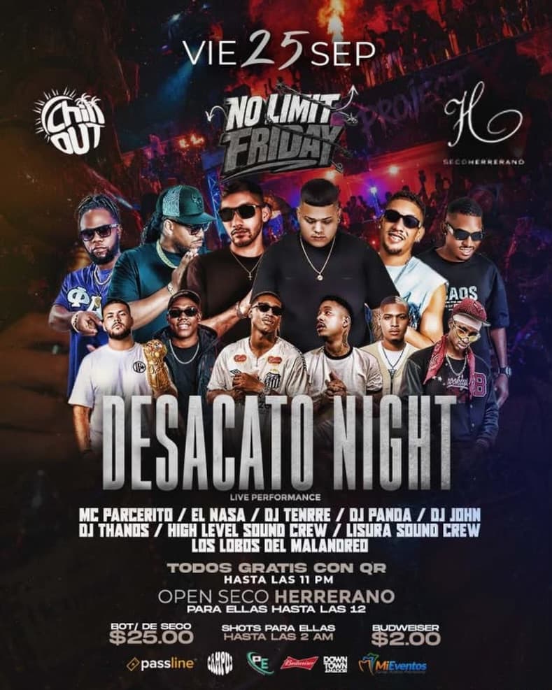 Desacato Night - No Limit Friday